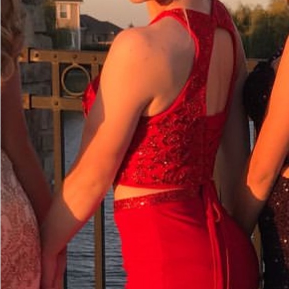 Alyce Red 2 piece dress